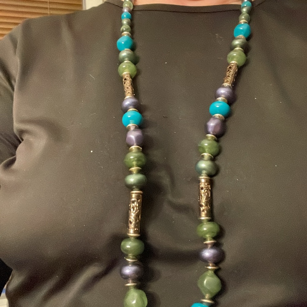 Unmarked 36” Multi-beaded Chain - Picture 2 of 3
